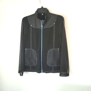 Women's  Sheer Sleeve Light Weight Jacket